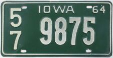 Iowa 1964 license for sale  Bloomsburg