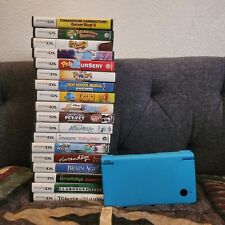 Cargador de consola Nintendo DSI azul y lote de 18 juegos aptos para niños genial segunda mano  Embacar hacia Argentina