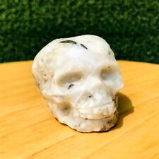 231G raro esfalerita natural quartzo crânio escultura espécime mineral cura comprar usado  Enviando para Brazil