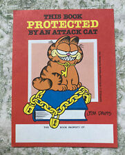 1 Peças Garfield "este livro protegido por um ataque Cat" Placa de Livro Leia A Descrição comprar usado  Enviando para Brazil