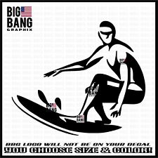 Surfer vinyl decal for sale  Oregon