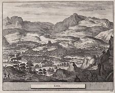 Loja Andalusia Espana Spain Spanien engraving grabado van der Aa 1707, usado comprar usado  Enviando para Brazil