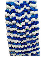 Guirlandas artificiais de flores de calêndula pacote com 5 pés azul e branco para decoração de casa comprar usado  Enviando para Brazil