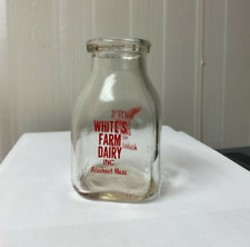 Milk Bottle - Half Pint - White's Farm Dairy, Acushnet, Mass, for sale  Shipping to Canada
