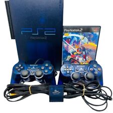 Conjunto de console PlayStation 2 PS2 azul meia-noite SCPH-50000 com 2 softwares de controle comprar usado  Enviando para Brazil