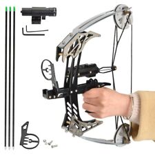 25lbs Fishing MINI Triangle Compound Bow Kit Arrows Right Hand Archery Hunting for sale  Shipping to South Africa