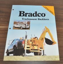 Bradco Truckmount Backhoe Pickup Specification Brochure Prospekt for sale  Shipping to South Africa