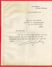 Bz46 lettre tapuscrite. d'occasion  Bordeaux-