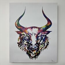 Bull taurus canvas for sale  Washington