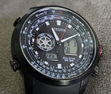 Relógio masculino Citizen Promaster Air Nighthawk Eco-Drive preto JZ1065-13E nova pulseira comprar usado  Enviando para Brazil