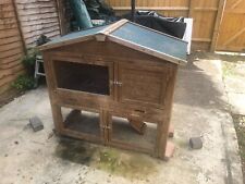 rabbit hutch with run and cover, used for sale  EASTLEIGH