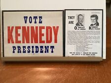 JFK/John F Kennedy/Pres. Cartel y volante de papel segunda mano  Embacar hacia Mexico