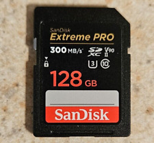 Tarjeta de memoria SanDisk 128 GB Extreme Pro SDXC UHS-II, velocidad de hasta 300 MB/s (SDSDXDK- segunda mano  Embacar hacia Argentina