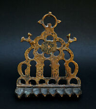 Antique brass hanukkah d'occasion  France