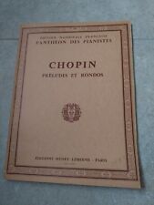 Partition chopin préludes d'occasion  Saint-Symphorien-sur-Coise