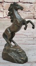 Figura equina de bronce esculturas salvajes arte poni arte arte arte de cría de metal de caballo segunda mano  Embacar hacia Mexico