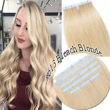 Tape in Hair Extensions Remy Human Hair 12"-24" 25G-200G Full Head Straight Hair, used for sale  Shipping to South Africa