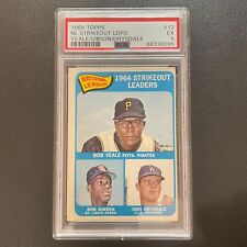 1965 Topps #12 NL STRIKEOUT LEADERS Veale/Gibson/Drysdale PSA 5 EX comprar usado  Enviando para Brazil