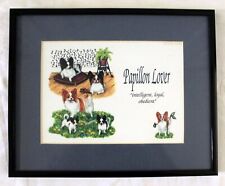 Vintage framed papillon for sale  Sneads Ferry