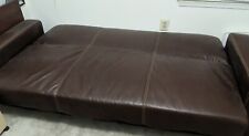 Brown leather sofa for sale  Southampton