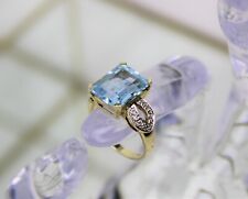 Blautopas diamant ring gebraucht kaufen  Fürth