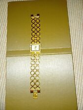 Relógio fantasia feminino, tom dourado, 8 polegadas, cristais originais, precisa de bateria. comprar usado  Enviando para Brazil