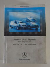 Manual de tablas Mercedes Vaneo, Vito, Clase V, Viano, Sprinter, Vario 09/2004 segunda mano  Embacar hacia Argentina