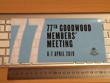 Goodwood members meeting for sale  UK