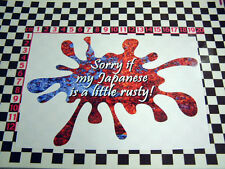 Rusty japanese sticker for sale  BEWDLEY