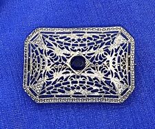 gold pin filigree sapphire for sale  Sioux City