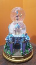VIDEO SEE Disney Tinkerbell Castle Rotating Music Double Bubble Water Snow Globe d'occasion  Expédié en France