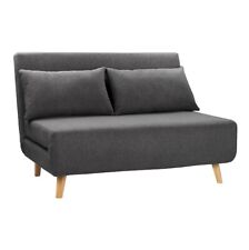 Charcoal folding sofa for sale  WATFORD