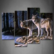 Two wolf stand for sale  SALFORD