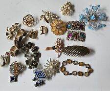 vintage jewelry lot signed TRIFARI, MONET, NAPIER Estate for sale  Shipping to South Africa