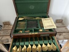 Gold plated cutlery for sale  BIRMINGHAM