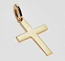 9ct Yellow Gold Plain Cross Pendant - Brand New for sale  Shipping to South Africa