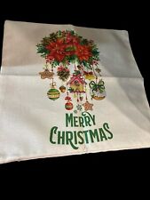 Capa de travesseiro de Natal 18x18 feliz Natal decoração feriado Poinsétia, usado comprar usado  Enviando para Brazil