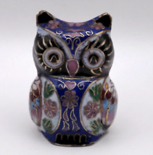 Vintage cloisonne owl for sale  LEEDS