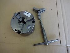 Used, Myford Ml7, Super 7 thread Pratt Burnered 5" 3 jaw chuck + reverse jaws, key for sale  Shipping to South Africa