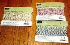 Used, Lot Of 3 Retired Stampin Up! Bakers Twine gold, cherry cobbler, early espresso for sale  Shipping to South Africa