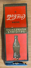 Matchbook cover coca for sale  Sussex