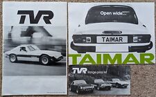 Tvr taimar brochures for sale  PRESTON