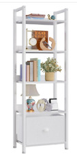 white narrow bookshelf for sale  Chico