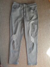 Grey jeans ripped for sale  PONTYPRIDD