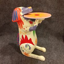 Estátua de cachorro figura pintada à mão frisbee colorido filhote MCM 14 polegadas comprar usado  Enviando para Brazil