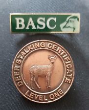 BASC & DEER STALKING LEVEL 1 BADGE British Association Shooting & Conservation for sale  BRIXHAM