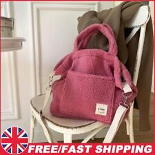 Bolsas tiracolo de inverno femininas de lã de cordeiro bolsa de ombro de rua (vermelho rosa) comprar usado  Enviando para Brazil