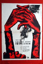 DEATH IS CALLED ENGELCHEN CZECH 1963 RARE EXYU MOVIE POSTER  for sale  Shipping to South Africa