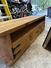 rustic tv stand for sale  BEDFORD