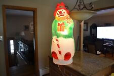 Vintage Empire 40" Hobo Snowman Blow Mold Christmas Decoration RARE SAD FACE for sale  Shipping to Canada